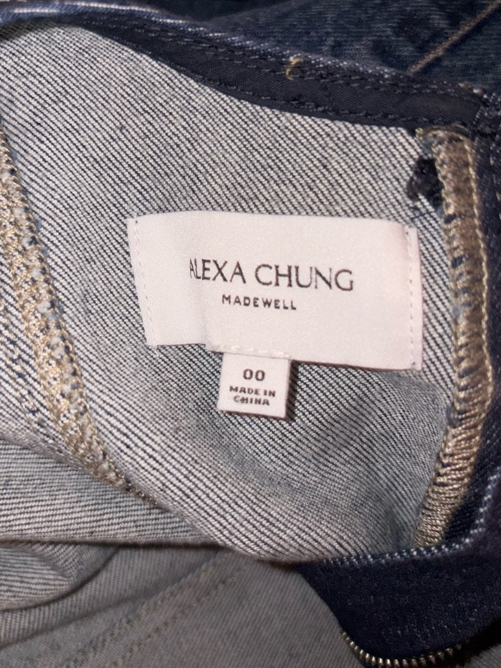 Madewell Alexa Chung Dark Indigo Denim Dress - Picture 5 of 5